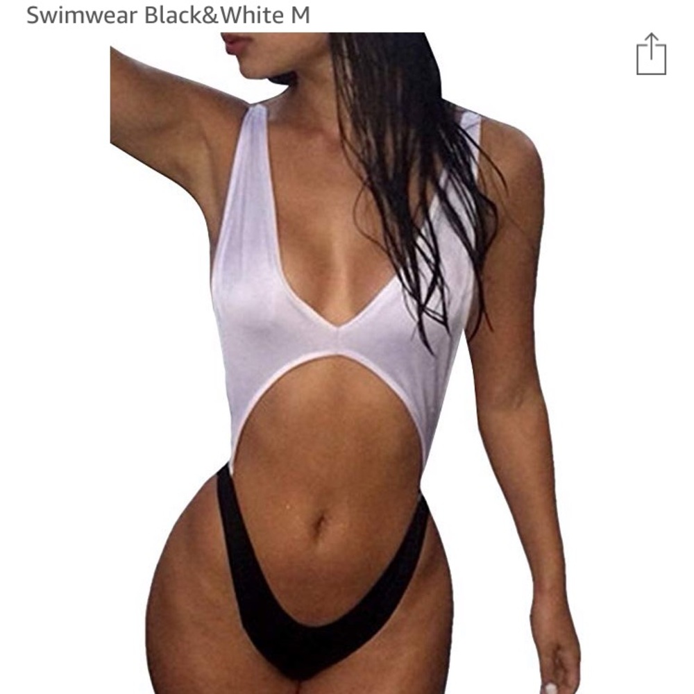 Black & white sexy swimsuit